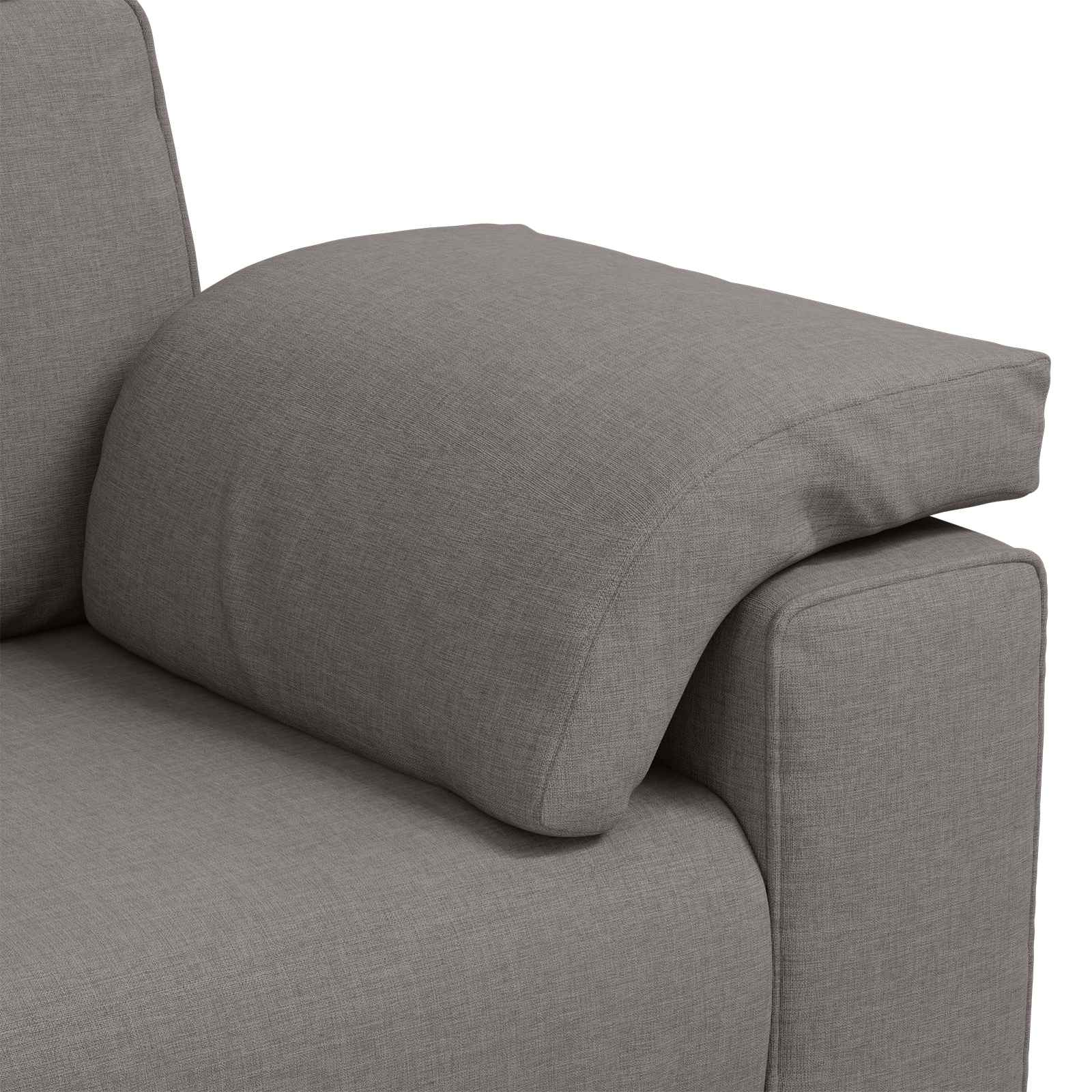 Sofa za 3 osobe Sivo-smeđa 220 cm tkanina