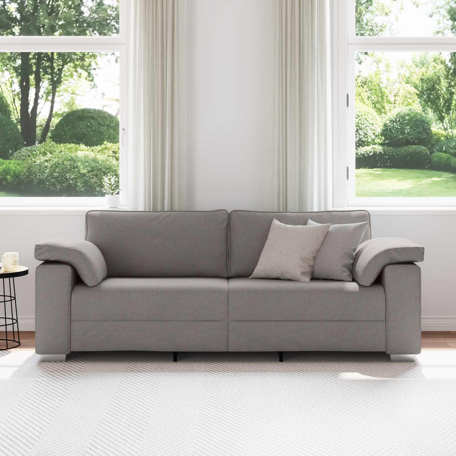 Sofa za 3 osobe Sivo-smeđa 220 cm tkanina