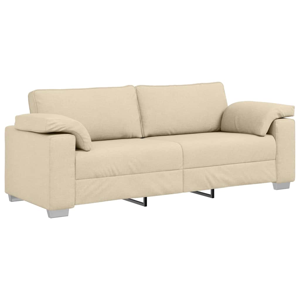Sofa za 3 osobe Krema 220 cm tkanina