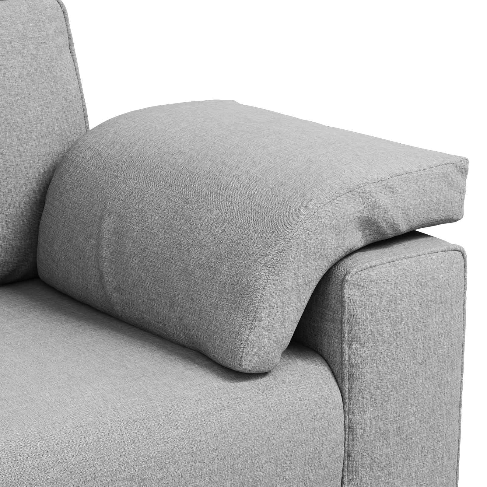Sofa za 3 osobe Oblačnosiva 220 cm tkanina