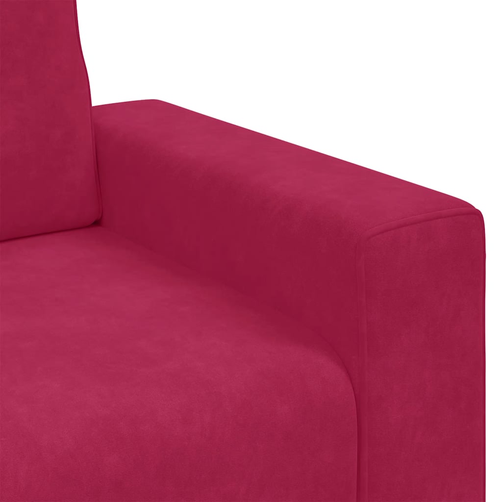 Sofa fotelja vino crvena 100x77x82 cm baršun