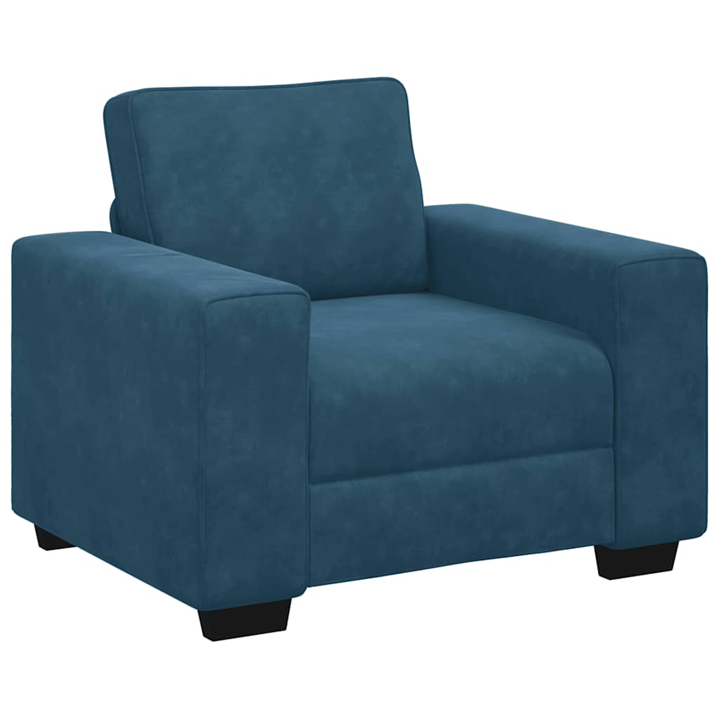 Sofa fotelja plava 100x77x82 cm baršun
