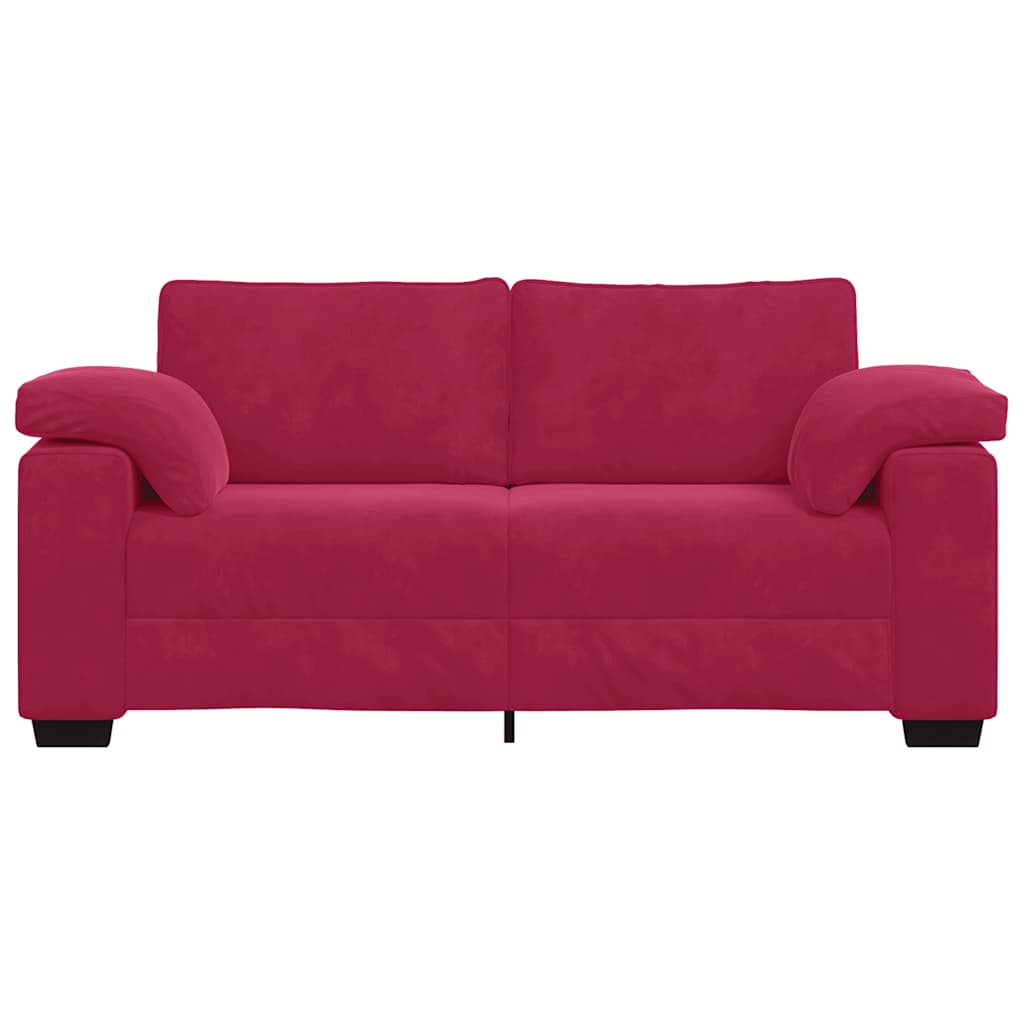 Dvosjed, sofa, vino crvena, 180x77x82 cm, baršun