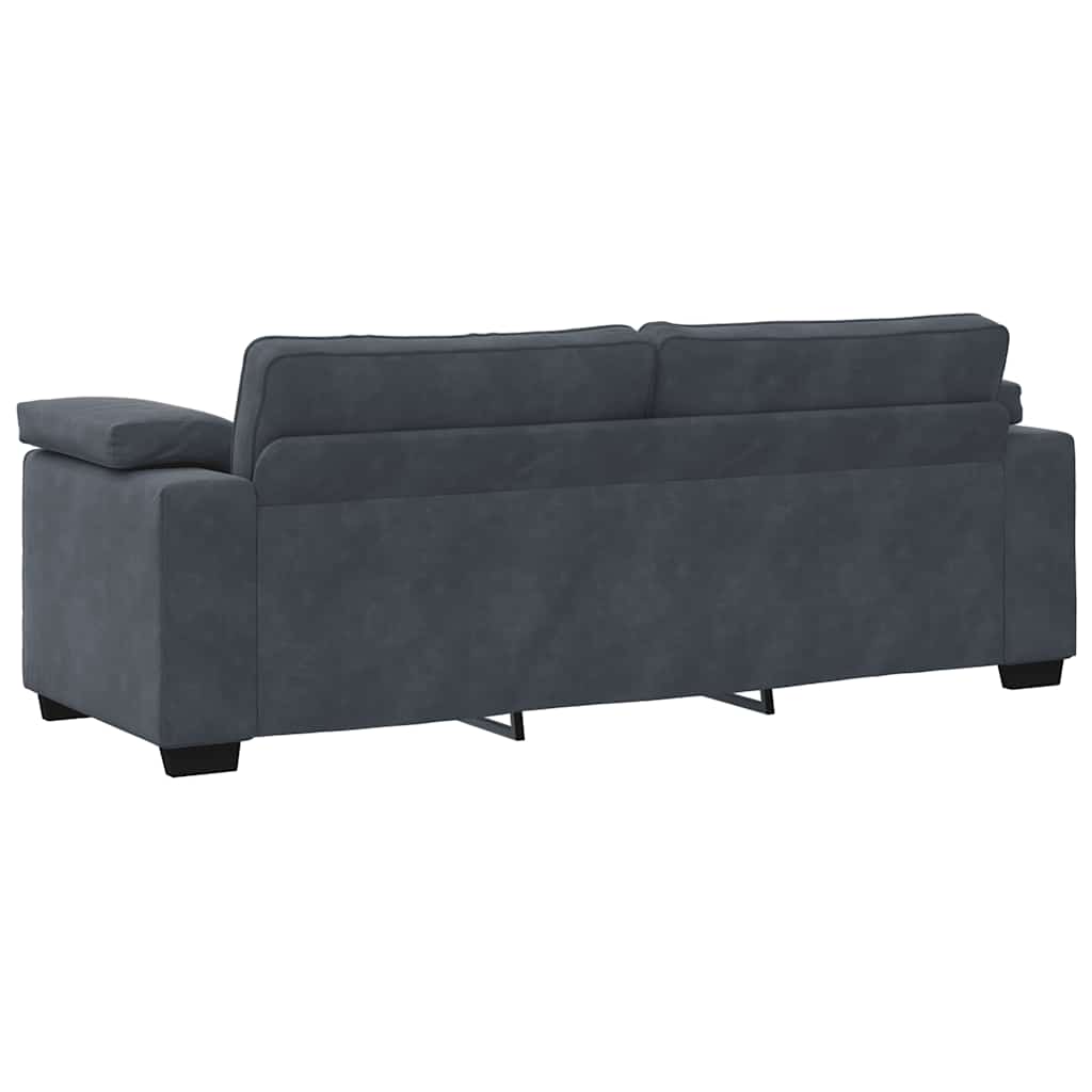Trosjed Tamno siva 220x77x82 cm Baršun