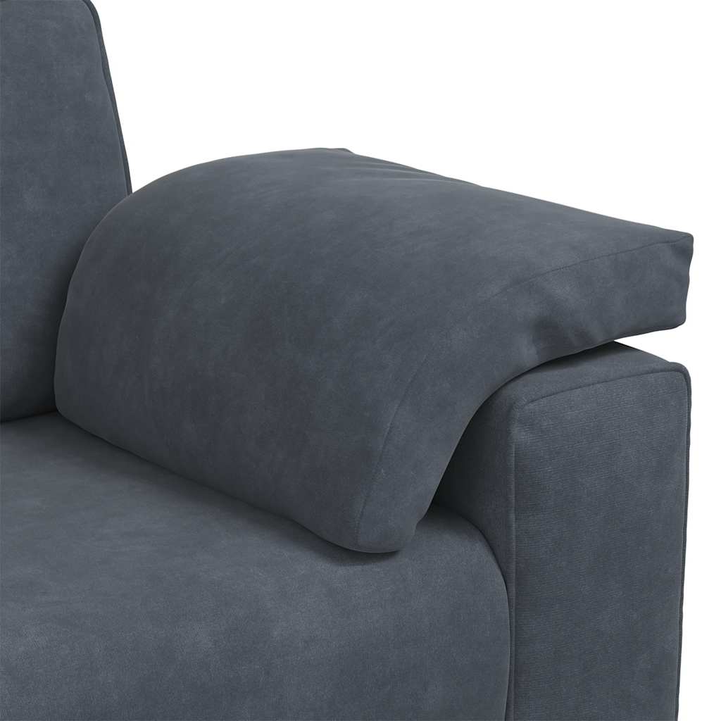 Trosjed Tamno siva 220x77x82 cm Baršun
