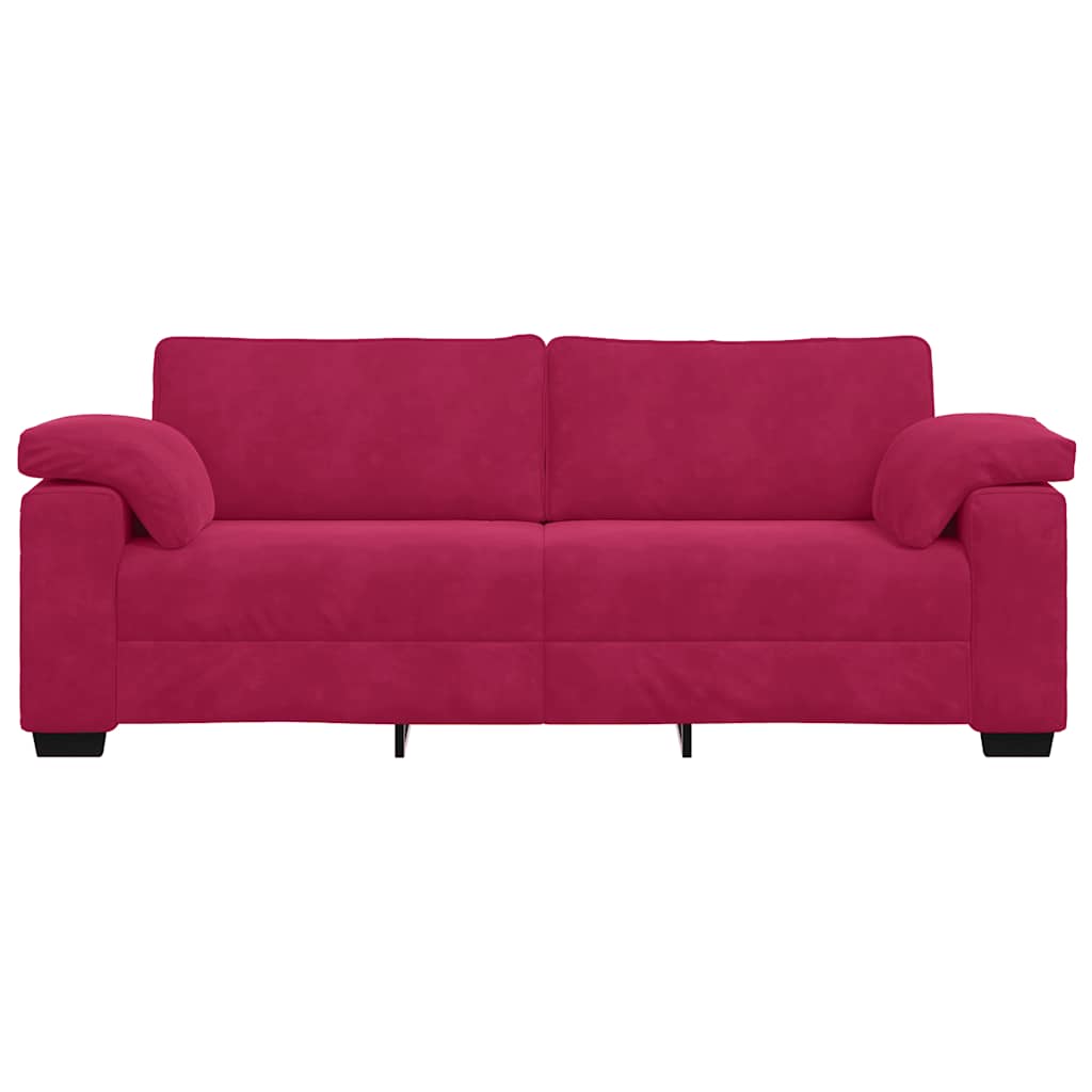 Trosjed Kauč Vinsko Crvena 220x77x82 cm Baršun