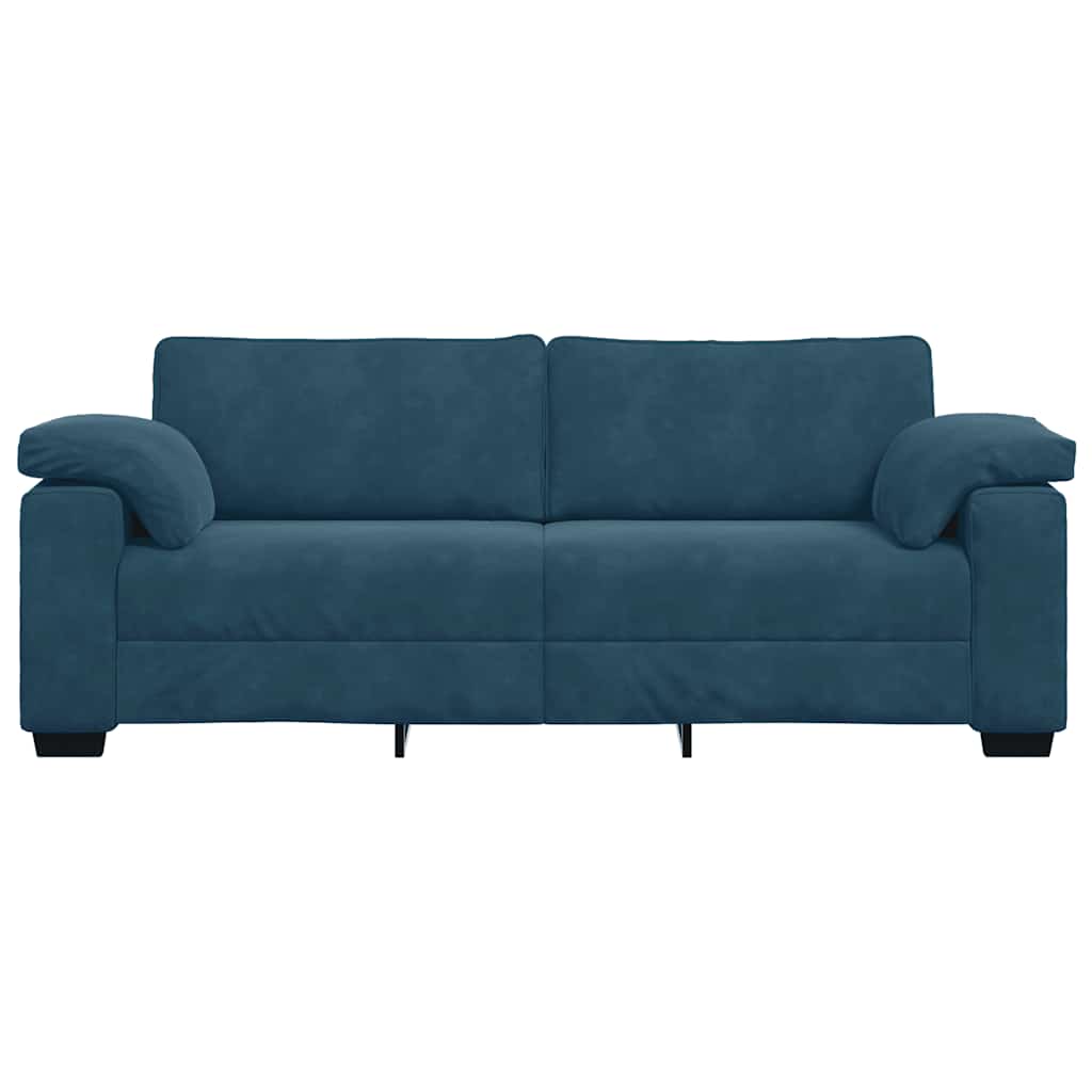 Trosjed Plavi 220x77x82 cm Baršun