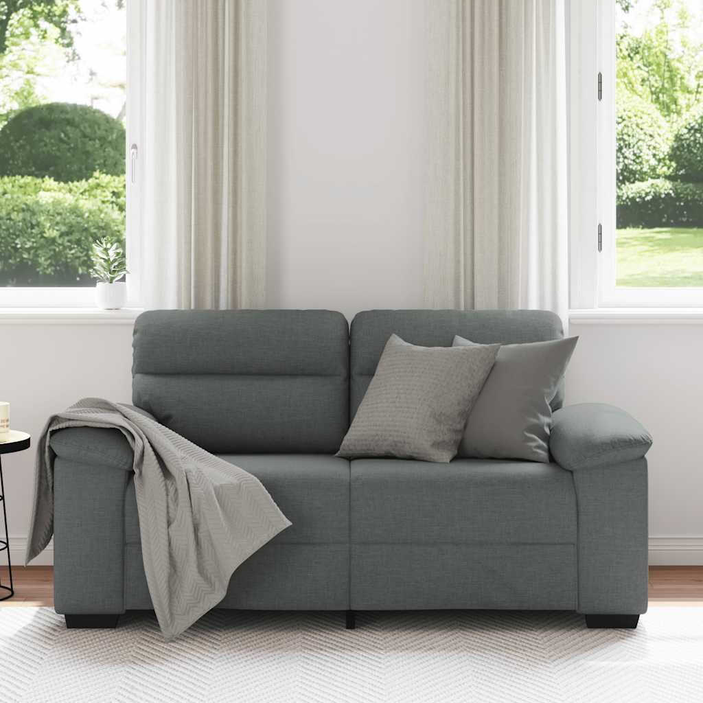 Dvosjed Sofa Tamno siva 160x81x84 cm Tkanina