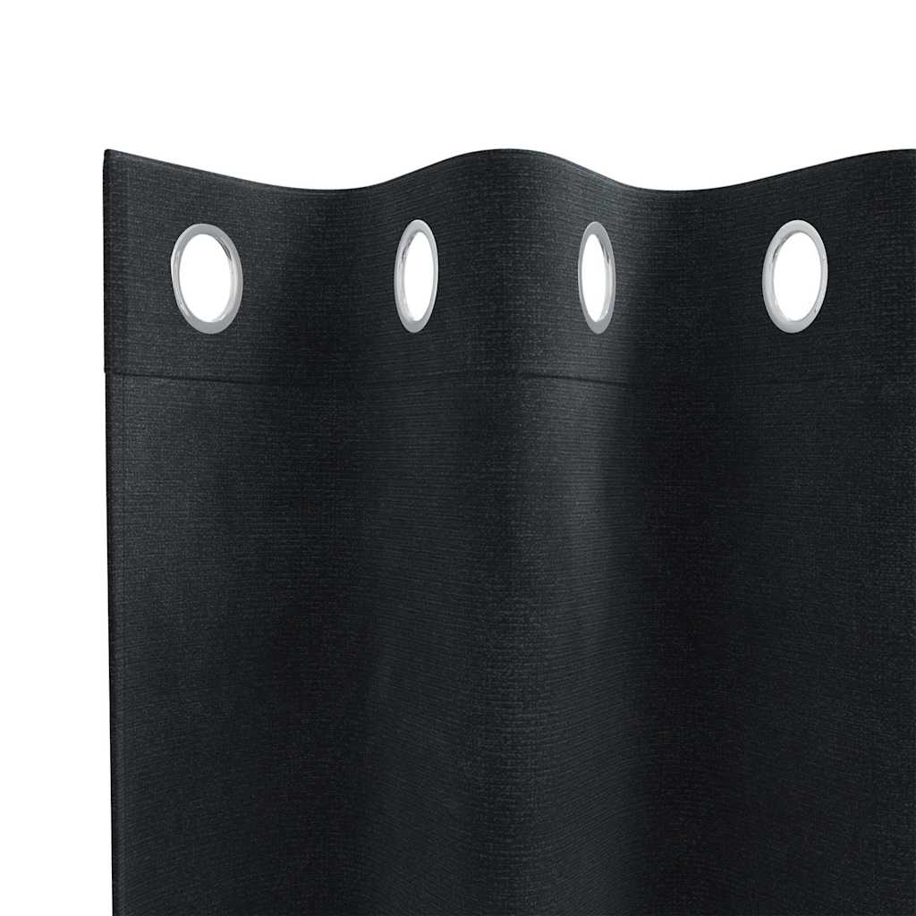 Zavjese za zamračivanje 2 pcs Crna 140 x 245 cm Baršun