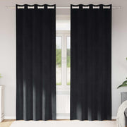 Zavjese za zamračivanje 2 pcs Crna 140 x 260 cm Baršun