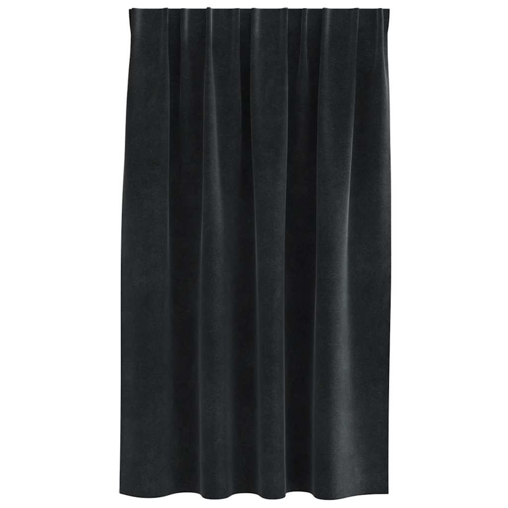 Zavjese za zamračivanje 2 pcs Crna 140 x 140 cm Baršun