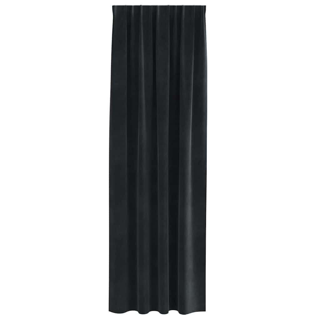 Zavjese za zamračivanje 2 pcs Crna 140 x 260 cm Baršun