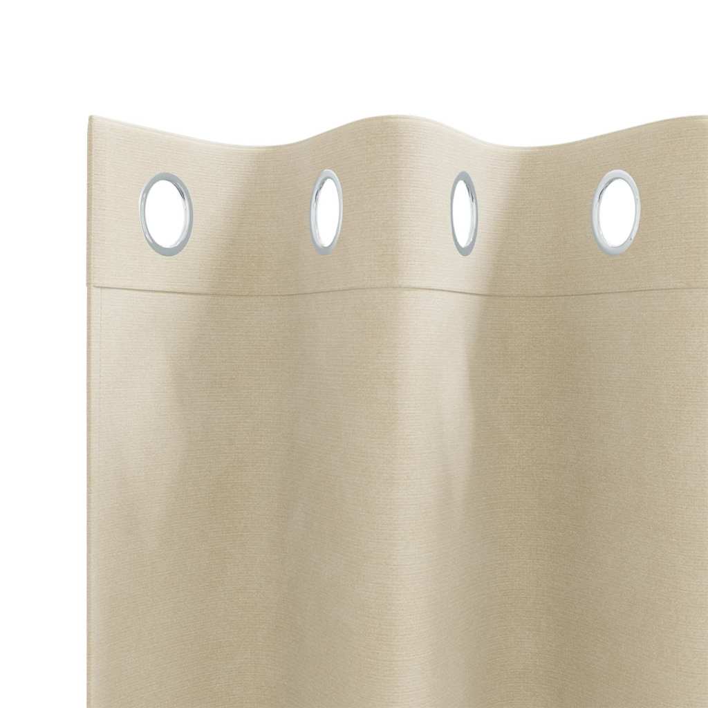 Zavjese za zamračivanje 2 pcs Krema 140 x 225 cm Baršun