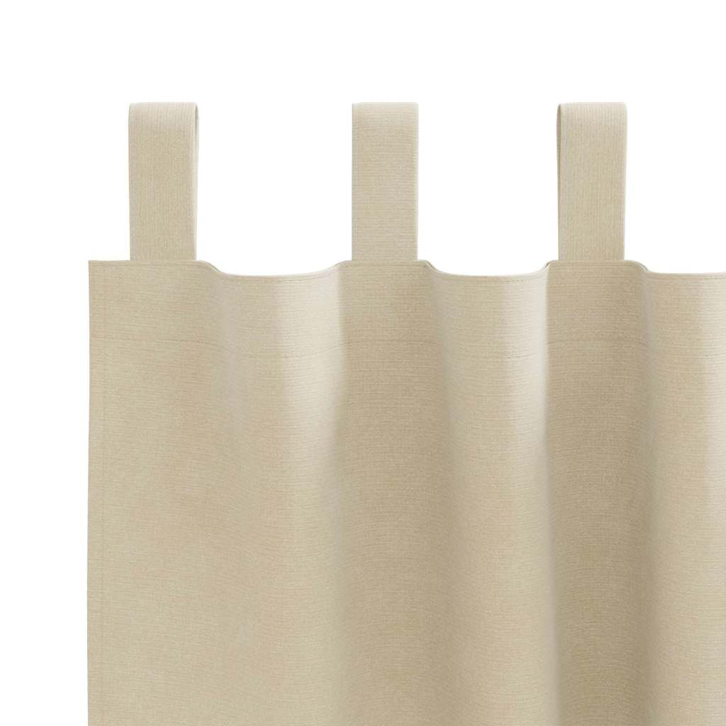 Zavjese za zamračivanje 2 pcs Krema 140 x 260 cm Baršun