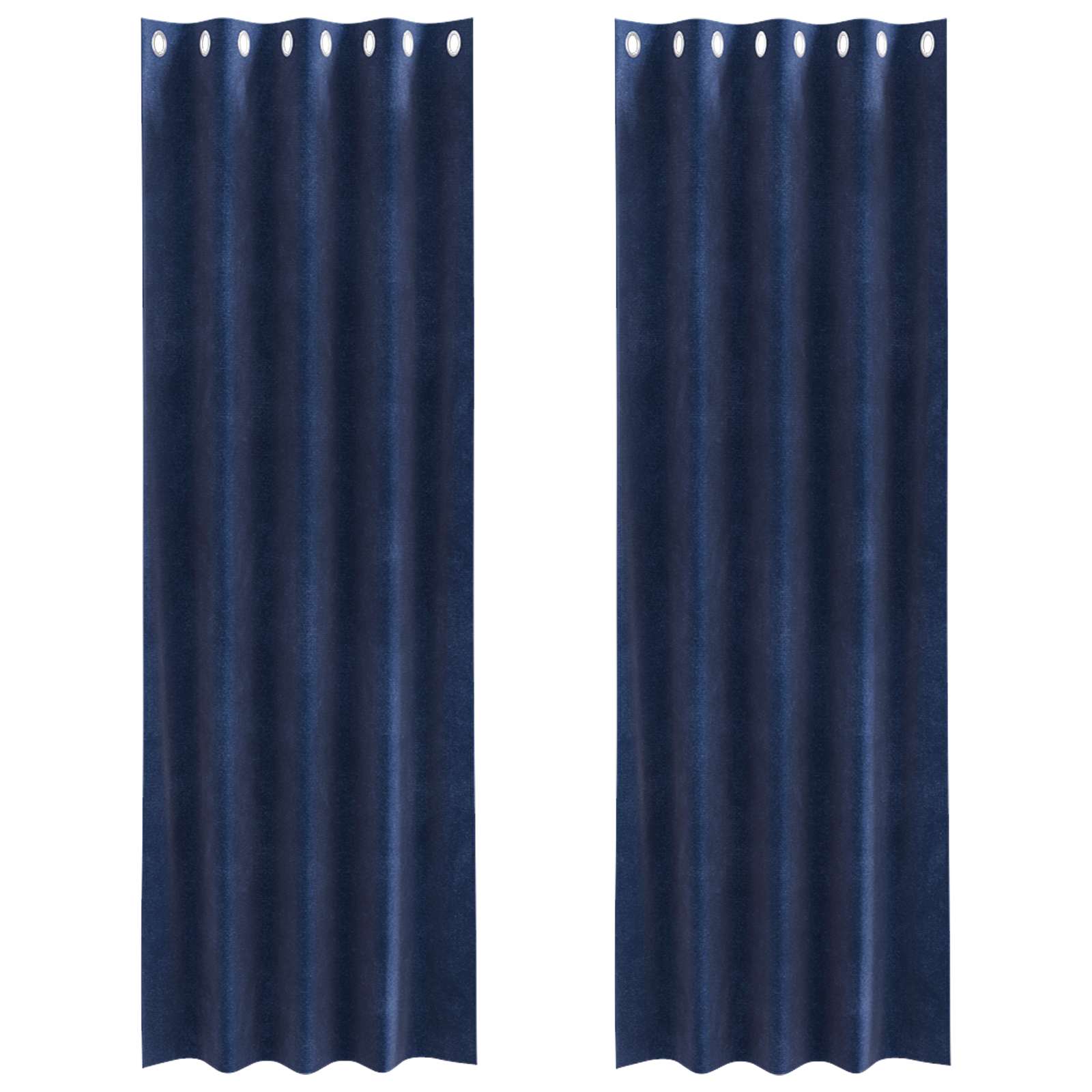 Zavjese za zamračivanje 2 pcs Tamno plava 140 x 260 cm Baršun