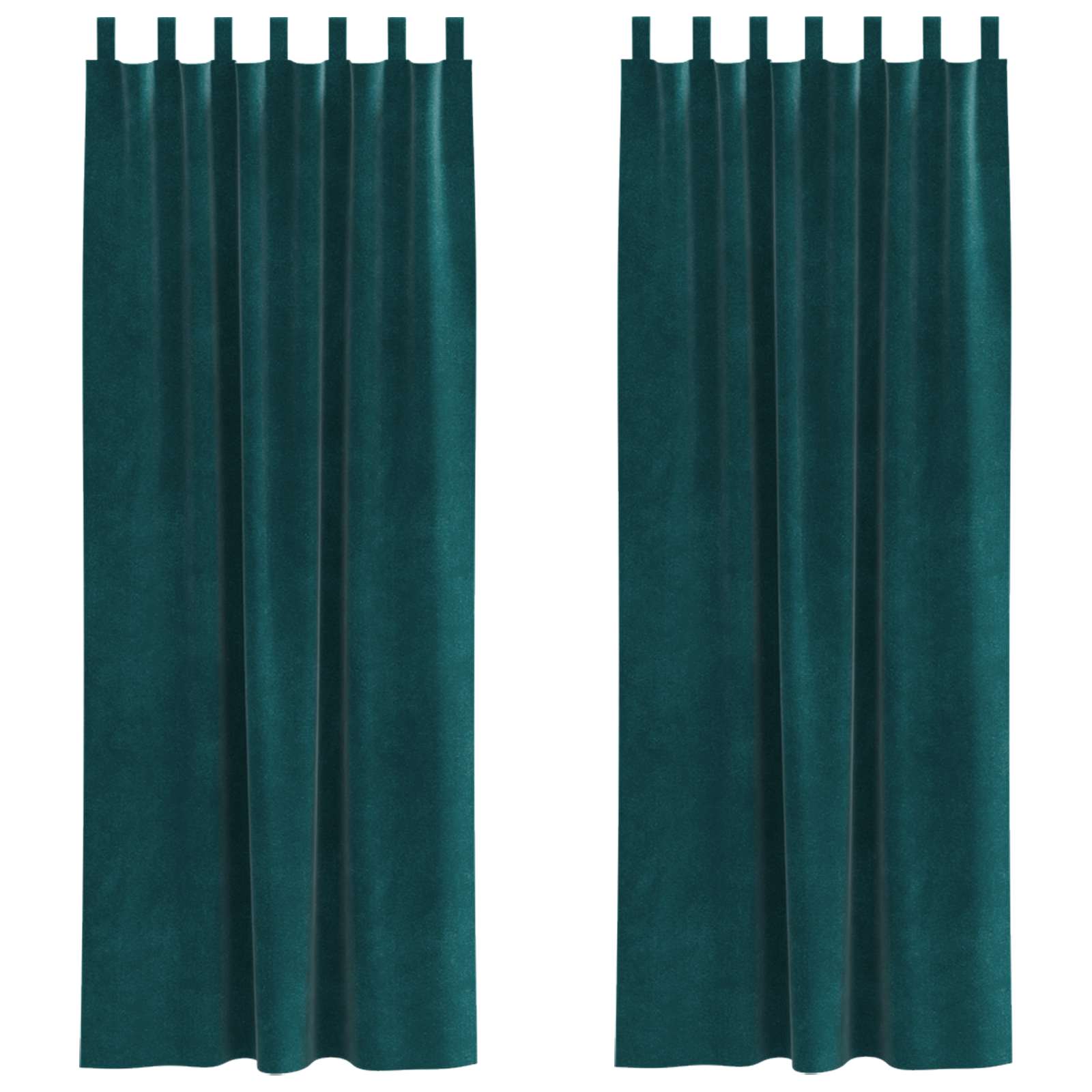 Zavjese za zamračivanje 2 pcs Tamnozelena 140 x 245 cm Baršun