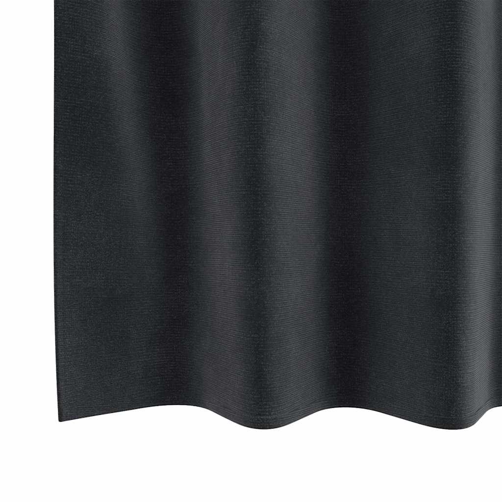 Zavjese za zamračivanje 2 pcs Tamno siva 140 x 140 cm Baršun
