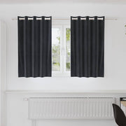 Zavjese za zamračivanje 2 pcs Tamno siva 140 x 140 cm Baršun