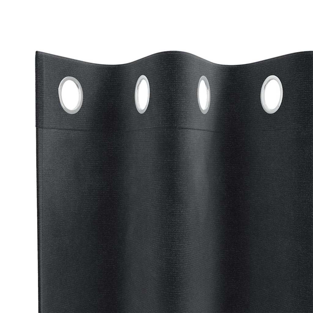Zavjese za zamračivanje 2 pcs Tamno siva 140 x 260 cm Baršun