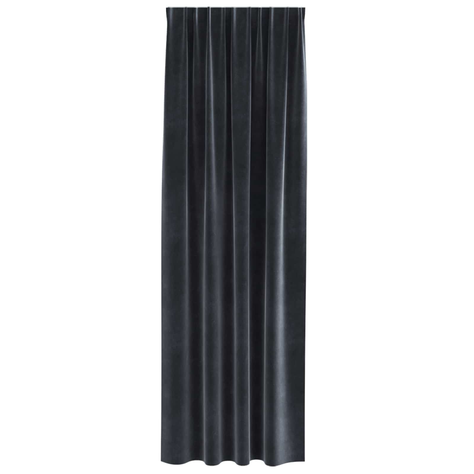Zavjese za zamračivanje 2 pcs Tamno siva 140 x 225 cm Baršun