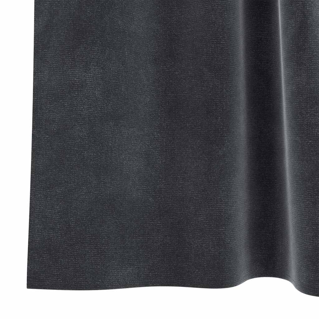 Zavjese za zamračivanje 2 pcs Tamno siva 140 x 260 cm Baršun