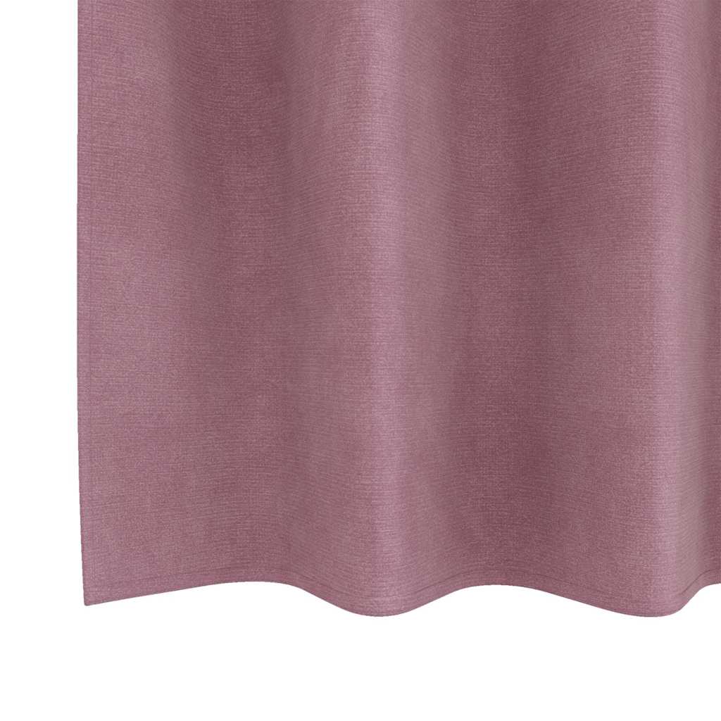 Zavjese za zamračivanje 2 pcs Tamno ružičasta 140 x 175 cm