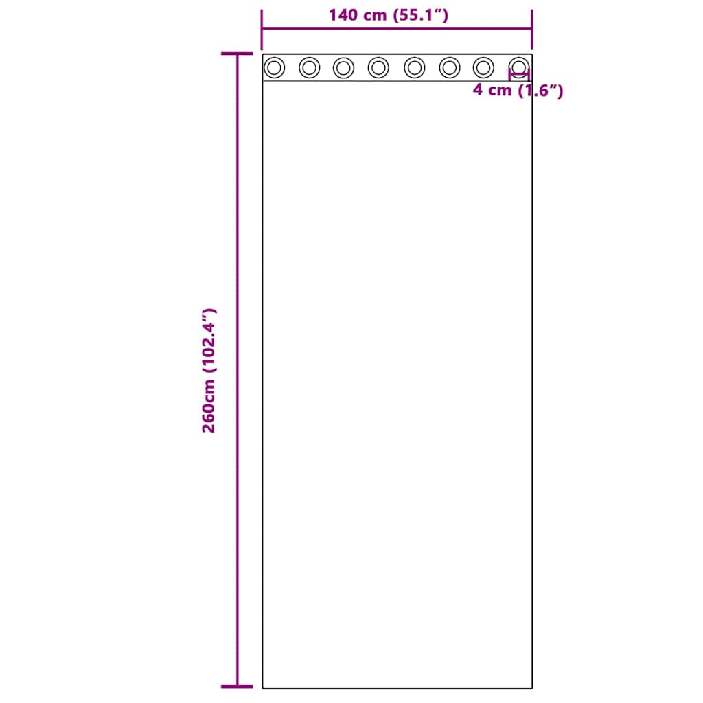 Zavjese za zamračivanje 2 pcs Tamno ružičasta 140 x 260 cm