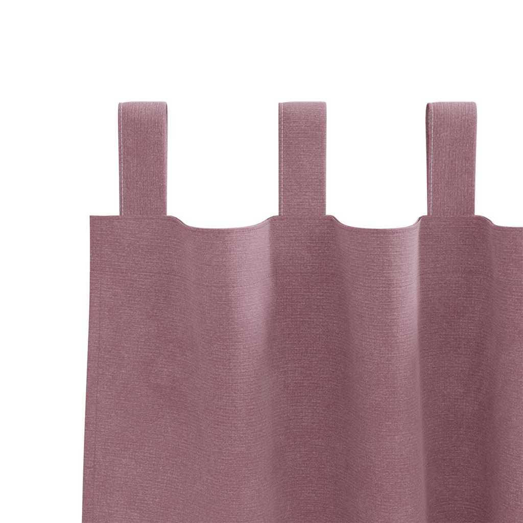 Zavjese za zamračivanje 2 pcs Tamno ružičasta 140 x 260 cm