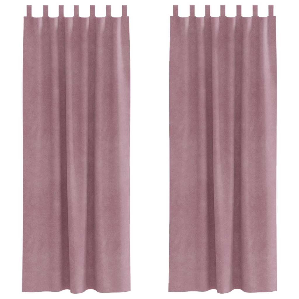Zavjese za zamračivanje 2 pcs Tamno ružičasta 140 x 260 cm