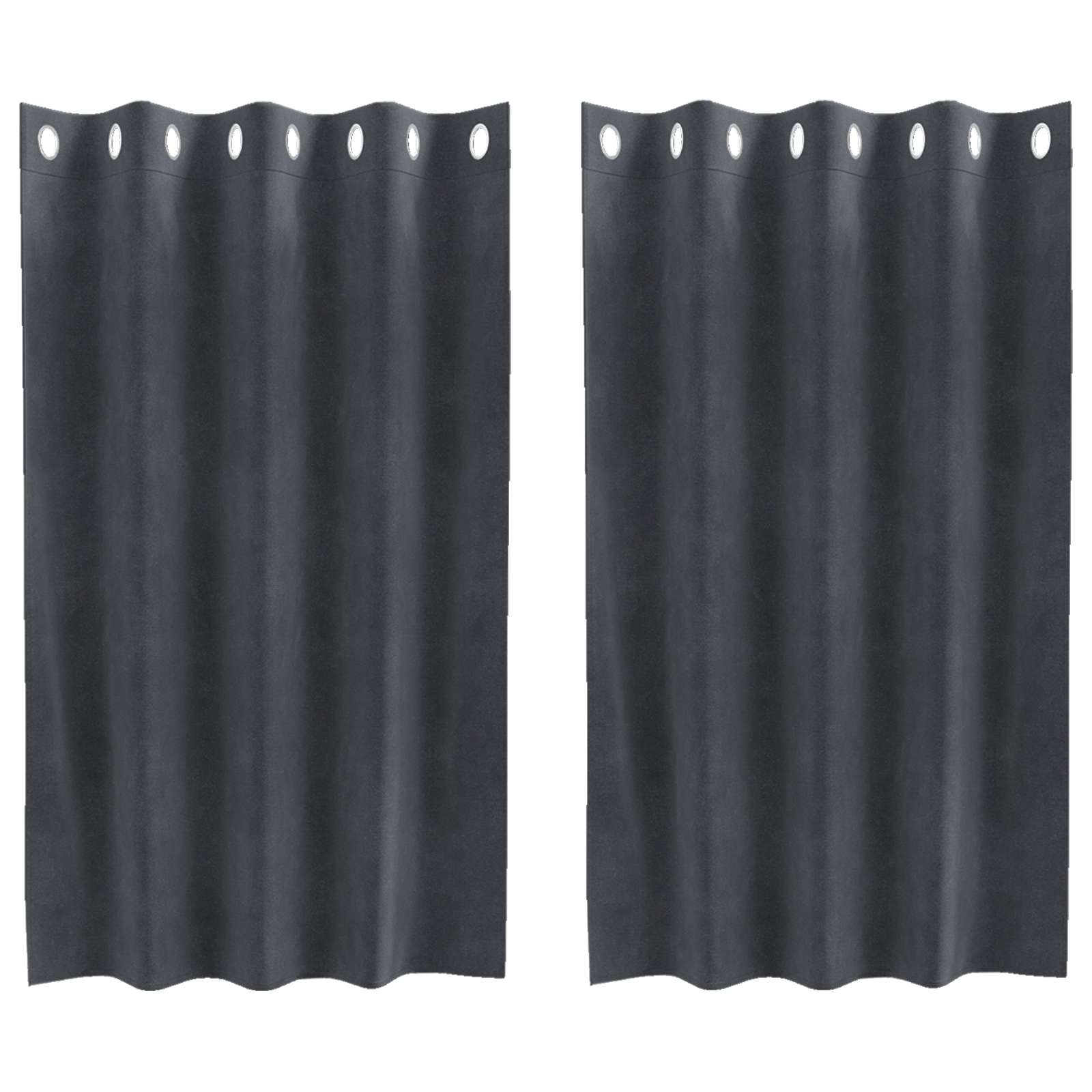 Zavjese za zamračivanje 2 pcs Svijetlo siva 140 x 140 cm Baršun