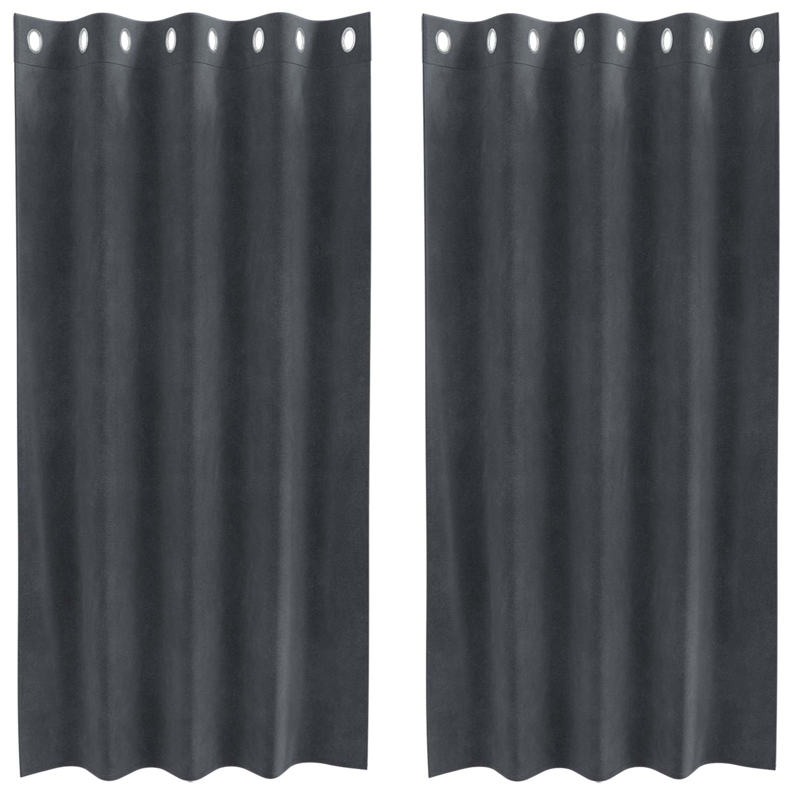 Zavjese za zamračivanje 2 pcs Svijetlo siva 140 x 175 cm Baršun
