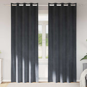 Zavjese za zamračivanje 2 pcs Svijetlo siva 140 x 245 cm Baršun