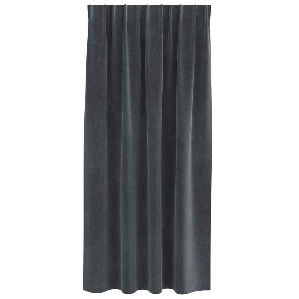 Zavjese za zamračivanje 2 pcs Svijetlo siva 140 x 175 cm Baršun