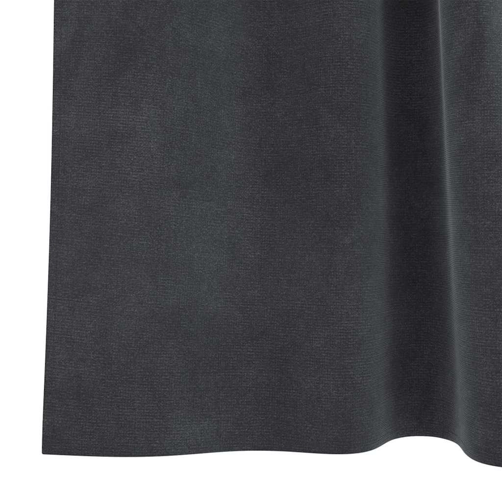 Zavjese za zamračivanje 2 pcs Svijetlo siva 140 x 140 cm Baršun