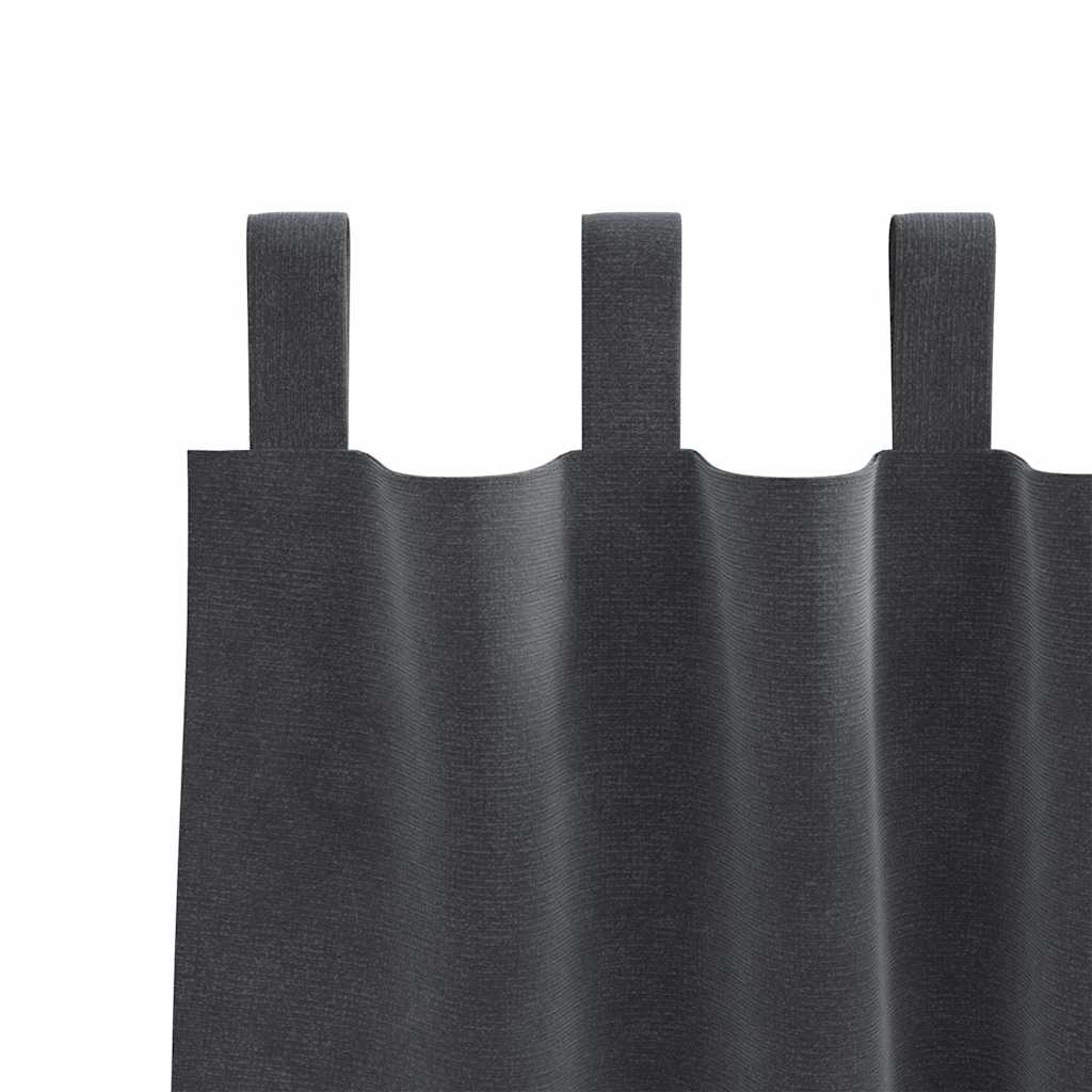 Zavjese za zamračivanje 2 pcs Svijetlo siva 140 x 225 cm Baršun