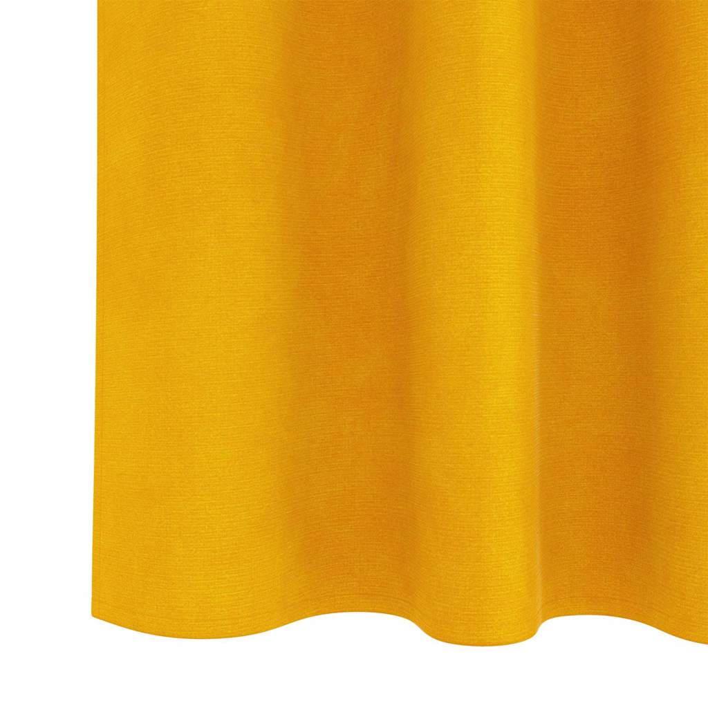 Zavjese za zamračivanje 2 pcs Žuta 140 x 245 cm Baršun