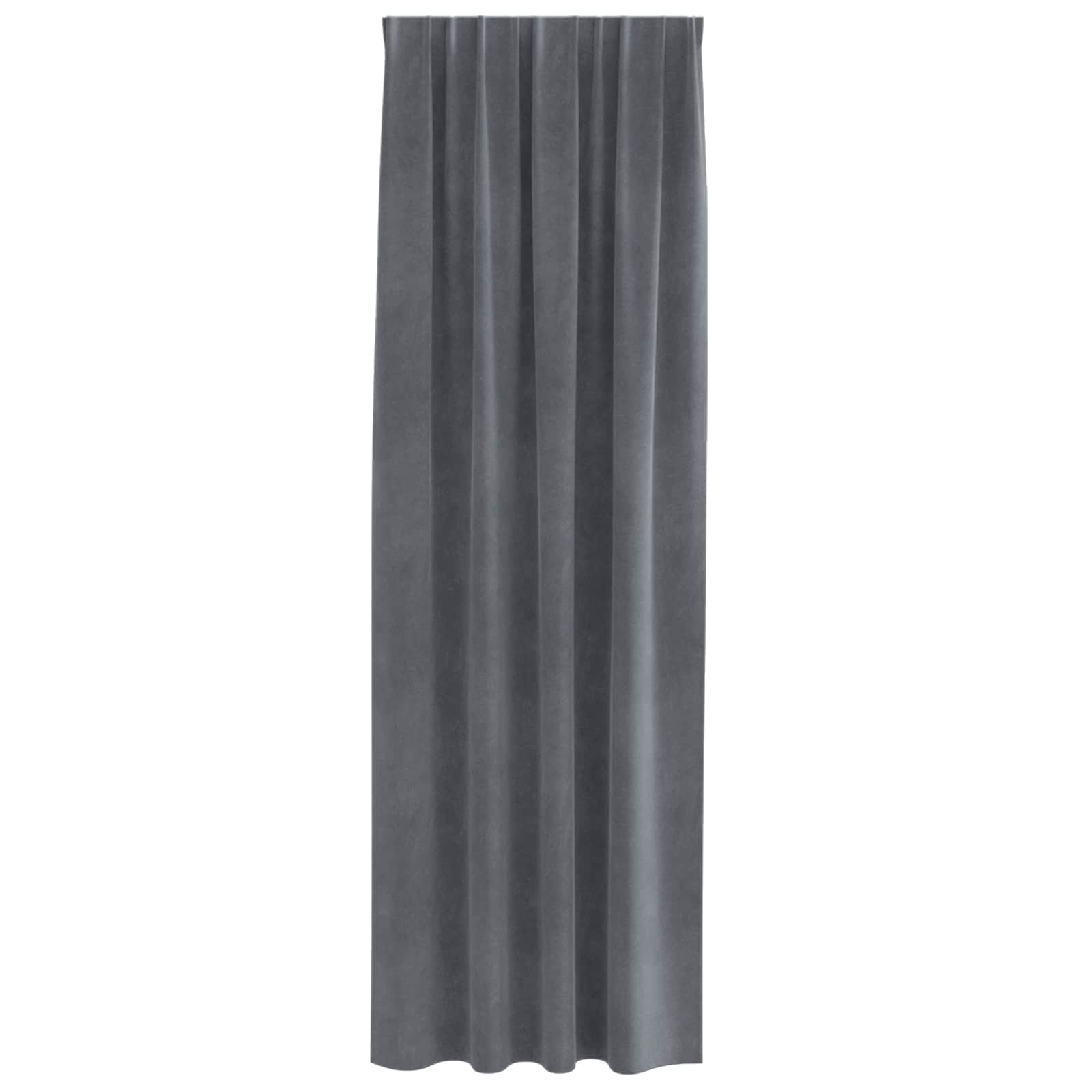Zavjese za zamračivanje 2 pcs Svijetlo siva 140 x 245 cm Baršun