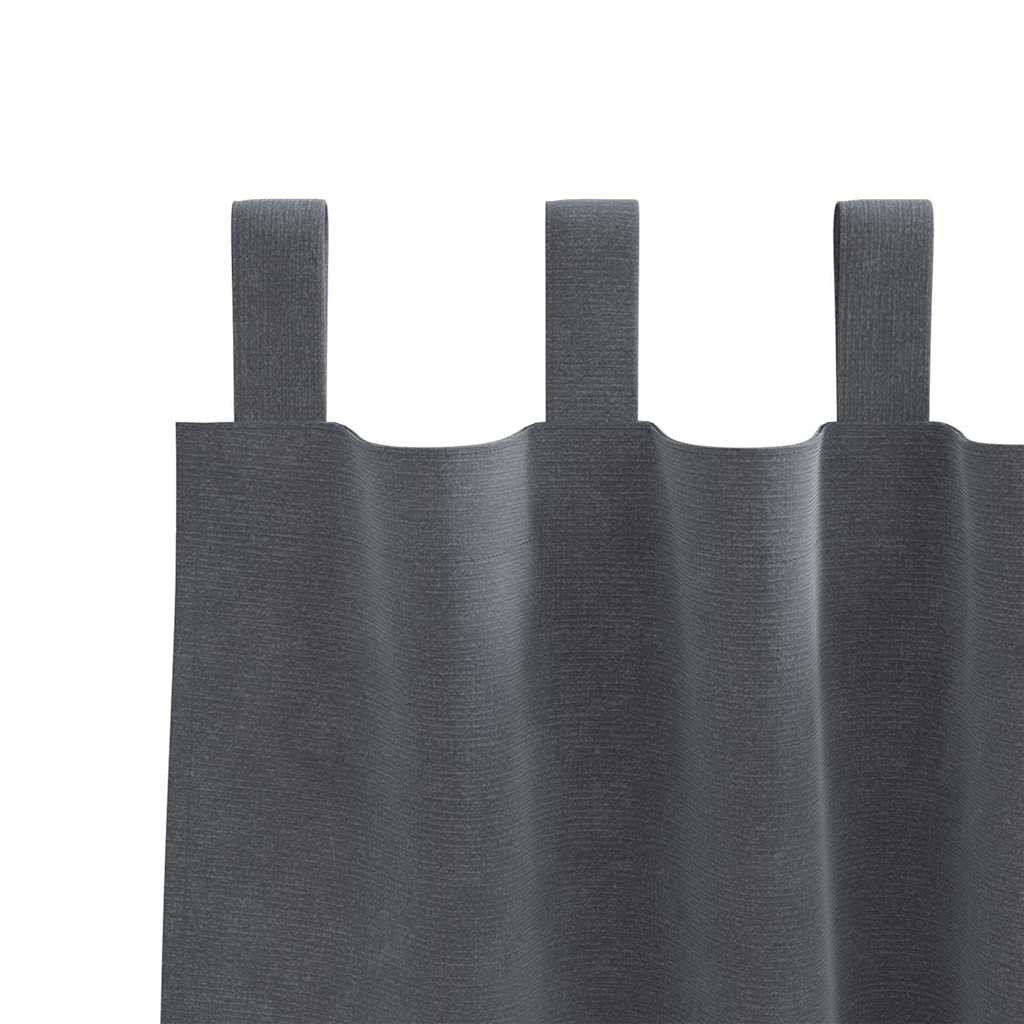 Zavjese za zamračivanje 2 pcs Svijetlo siva 140 x 245 cm Baršun