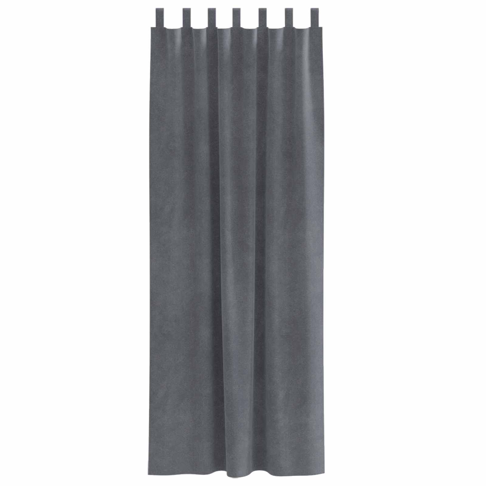 Zavjese za zamračivanje 2 pcs Svijetlo siva 140 x 260 cm Baršun