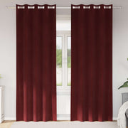 Zavjese za zamračivanje 2 pcs Vinska crvena 140 x 245 cm Baršun