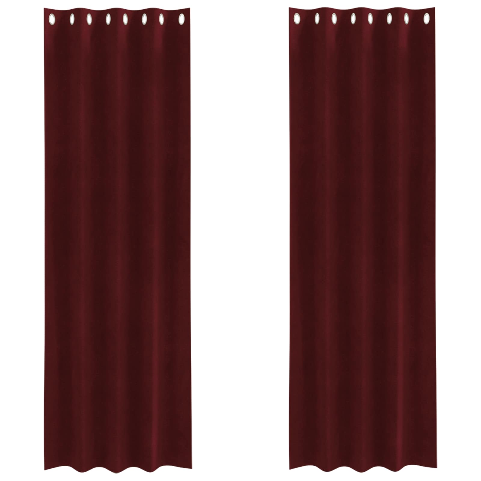 Zavjese za zamračivanje 2 pcs Vinska crvena 140 x 260 cm Baršun