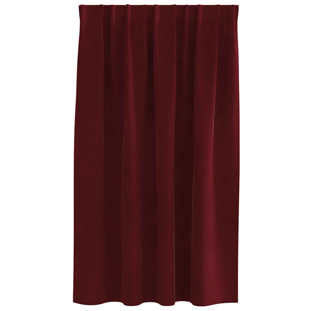 Zavjese za zamračivanje 2 pcs Vinska crvena 140 x 140 cm Baršun