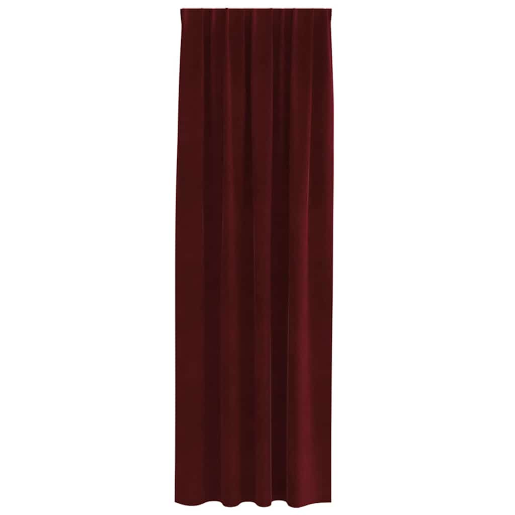 Zavjese za zamračivanje 2 pcs Vinska crvena 140 x 245 cm Baršun