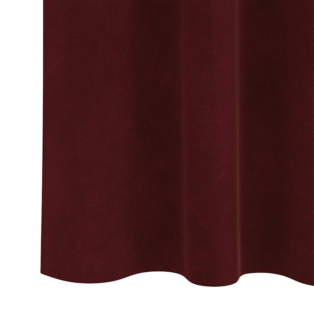 Zavjese za zamračivanje 2 pcs Vinska crvena 140 x 260 cm Baršun
