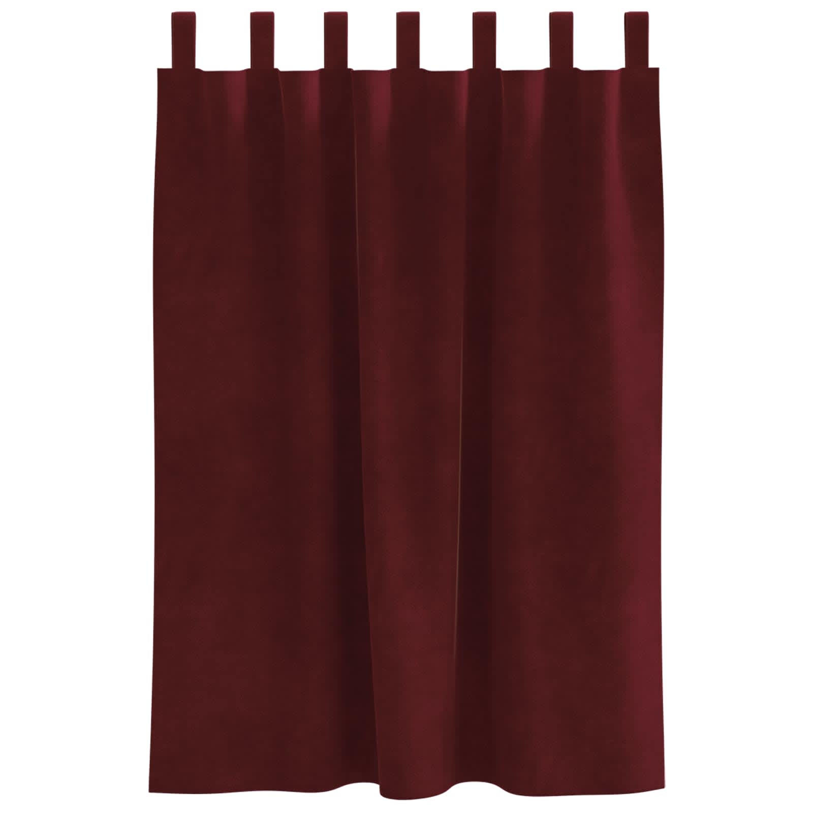 Zavjese za zamračivanje 2 pcs Vinska crvena 140 x 140 cm Baršun