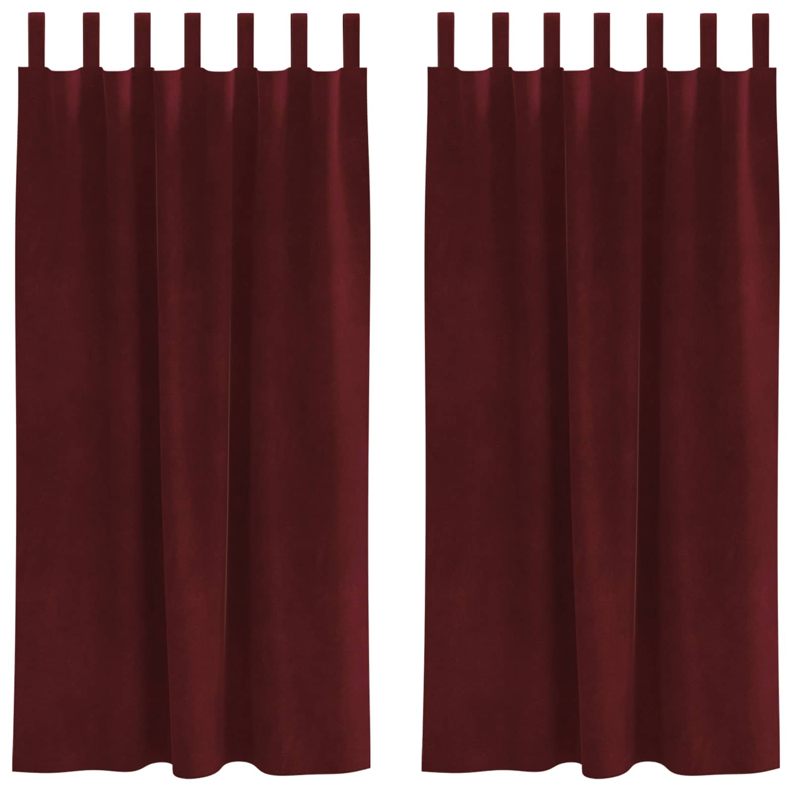 Zavjese za zamračivanje 2 pcs Vinska crvena 140 x 175 cm Baršun