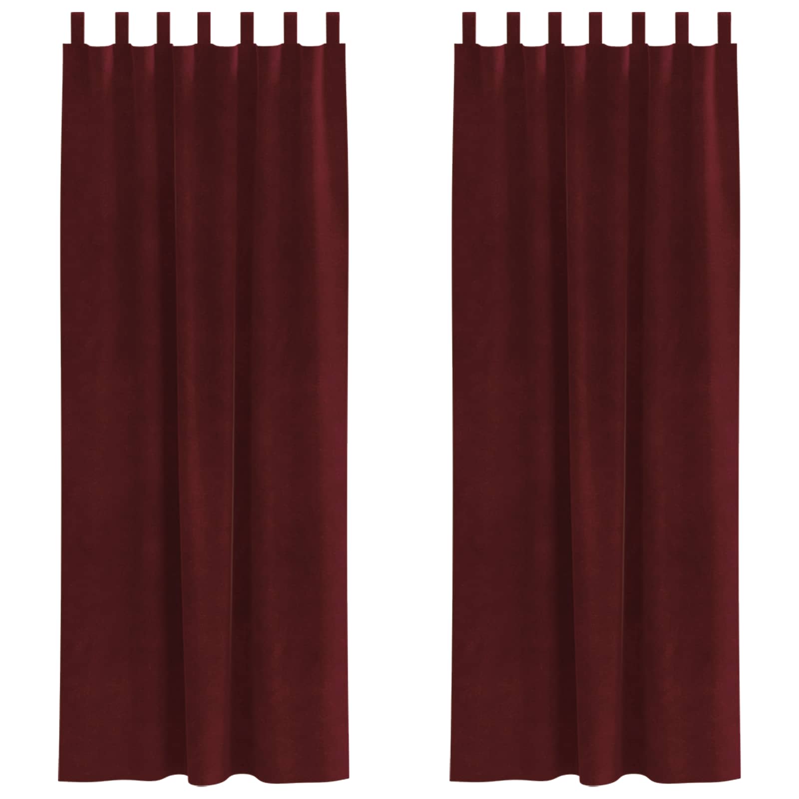 Zavjese za zamračivanje 2 pcs Vinska crvena 140 x 245 cm Baršun
