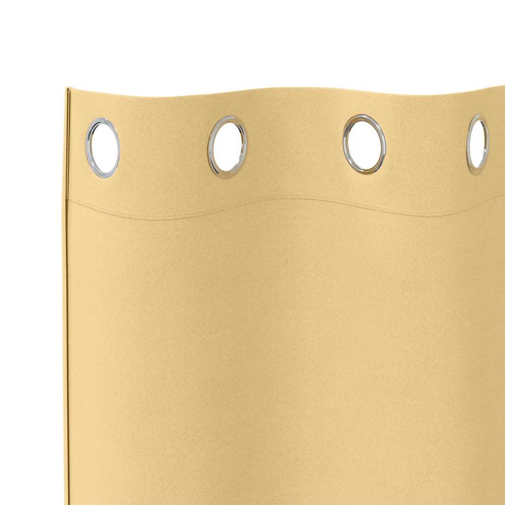 Zavjese za blackout s prstenovima 2 pcs Bež 225 x 140 cm