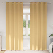 Zavjese za blackout s prstenovima 2 pcs Bež 225 x 140 cm