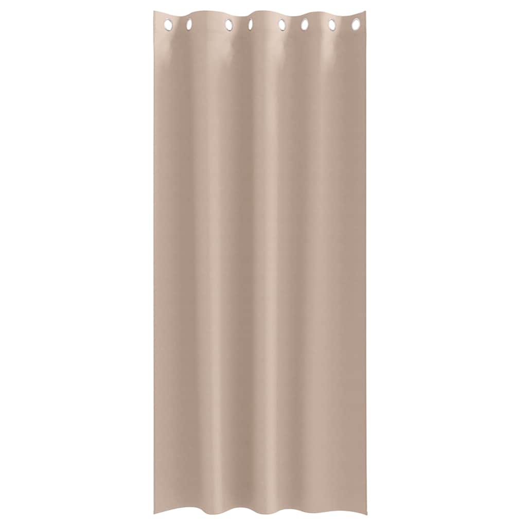 Zavjese za blackout s prstenovima 2 pcs Sivo-smeđa 225 x 140 cm